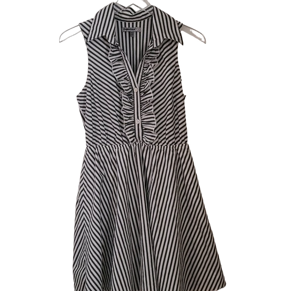 Bailey Blue Black and White Dress